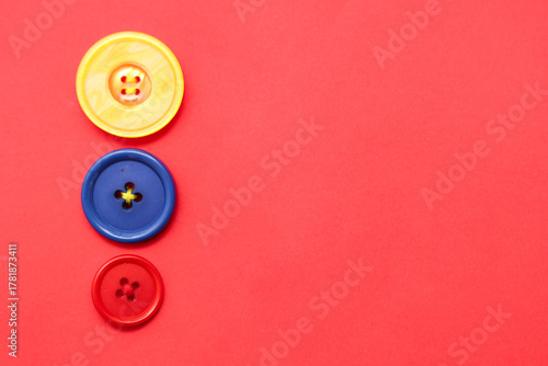 Different colorful buttons ...