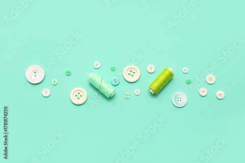 Thread spools with needle a...