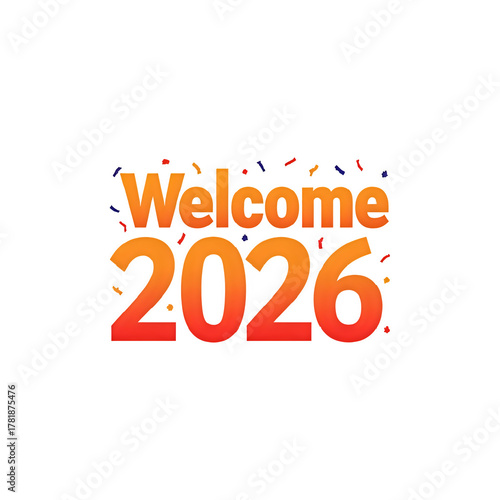 Celebrate New Year 2026 with festive confetti