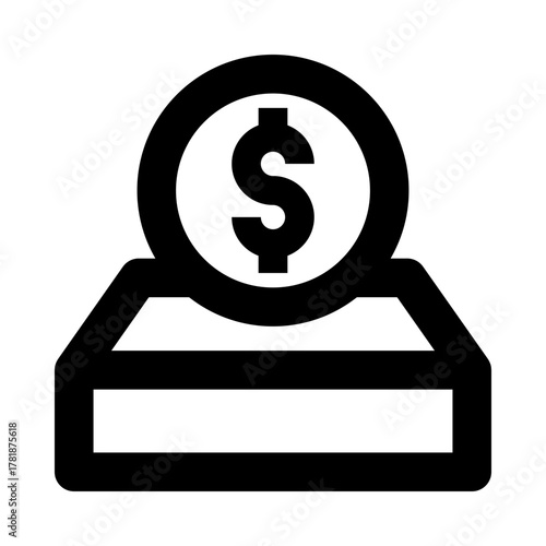 Crowdfunding Investment Outline Icon