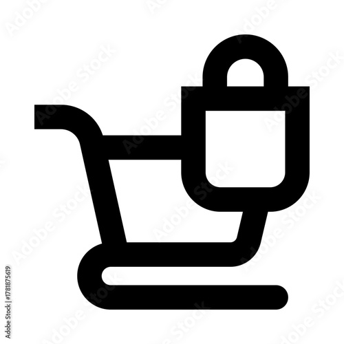E-commerce Buy Button Outline Icon