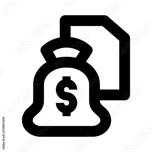 Financial Benefit Outline Vector