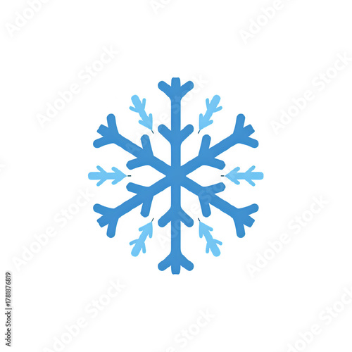 Elegant blue snowflake perfect winter holiday design
