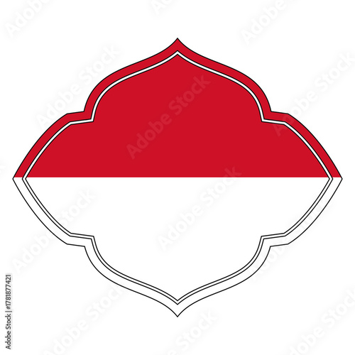 Indonesia flag emblem