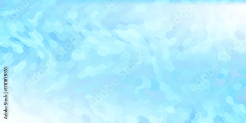 Abstract blue and white hexagon background. Futuristic digital hi-technology banner. Healthcare background. Vector