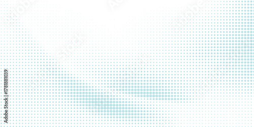 Abstract white background with a subtle light blue halftone dot pattern creating a gentle, wavy texture.