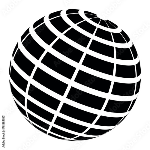 Abstract Globe Sphere Grid ...