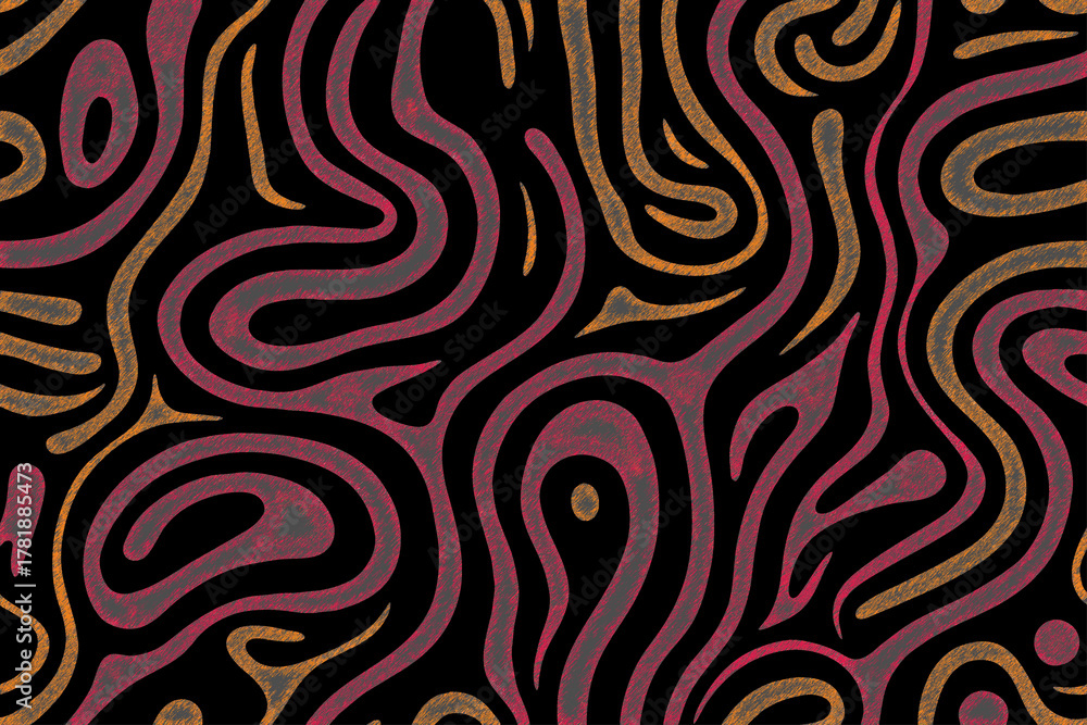 Fototapeta premium vector seamless pattern with spirals