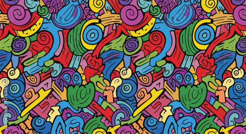 Vibrant and playful graffiti art background for dynamic creative projects and modern urban designs