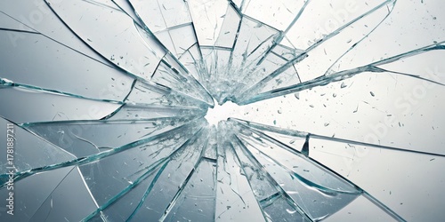 Shattered Glass Radial Composition, Teal Hues, Destruction Concept, Broken Glass, Glass Texture Broken Glass, Shattered Window