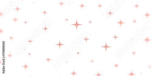 Isolated glowing light flare, confetti, gold sparkle stars. Abstract magic dust, red shiny glow stars, celebration pattern transparent.Abstract festive background with gold stars glitter.