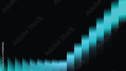 Modern digital background with a curving geometric or pixelated gradient pattern in shades of teal
