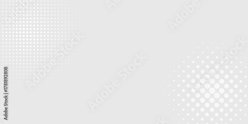 Halftone white gray wave light technology texture background. Abstract big data digital concept. disign