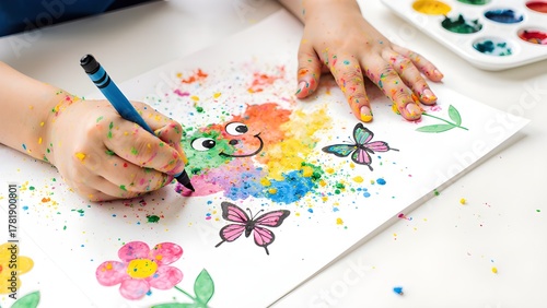 Creative Kids Art – Colorful Finger Painting and Drawing