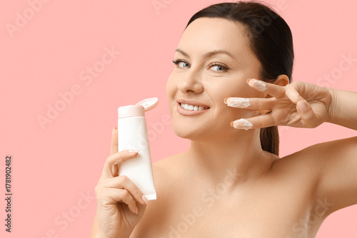 Beautiful adult woman with ...