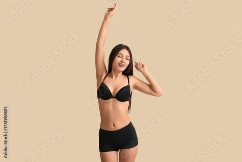 Pretty young woman in sexy ...