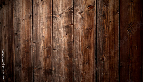 Holz Hintergrund mit alten braunen Brettern