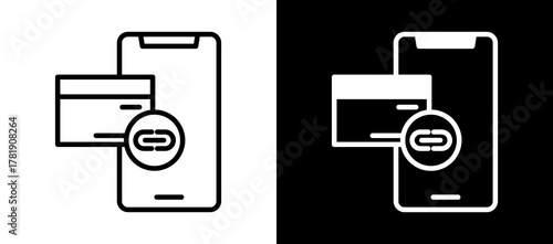Pay Link whiteblack icon