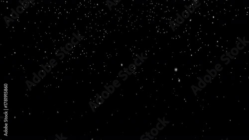 4k falling snow flakes animation