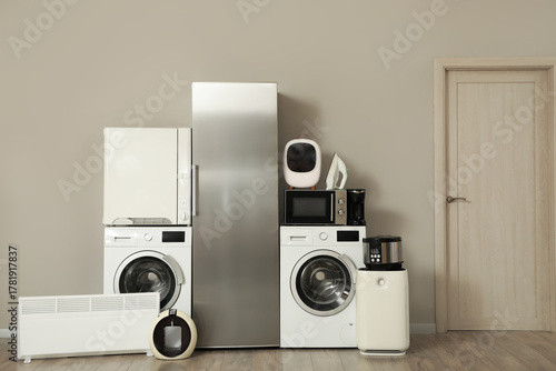 Different modern household ...