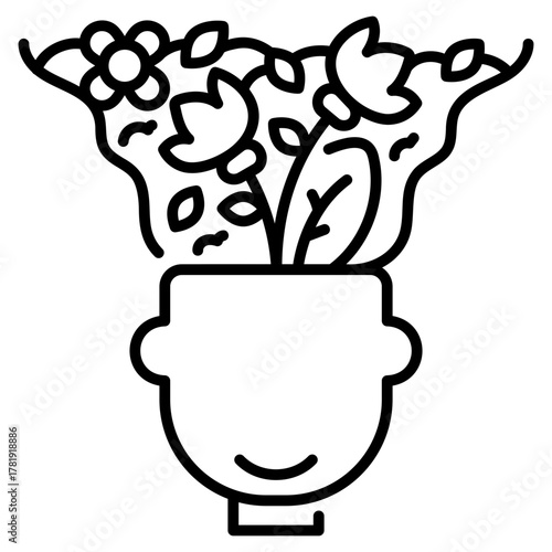 Mindfulness line Icon