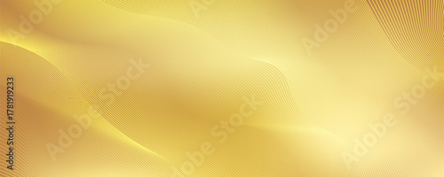 Contemporary technology cover design with gold background and geometric patterns. Premium gold vector technology background for business templates, digital certificates.