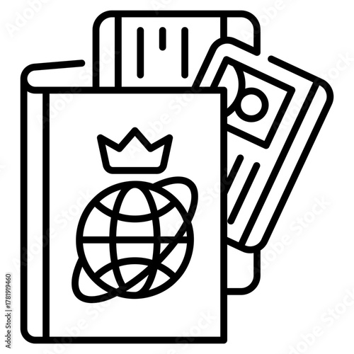 Priority Pass line Icon