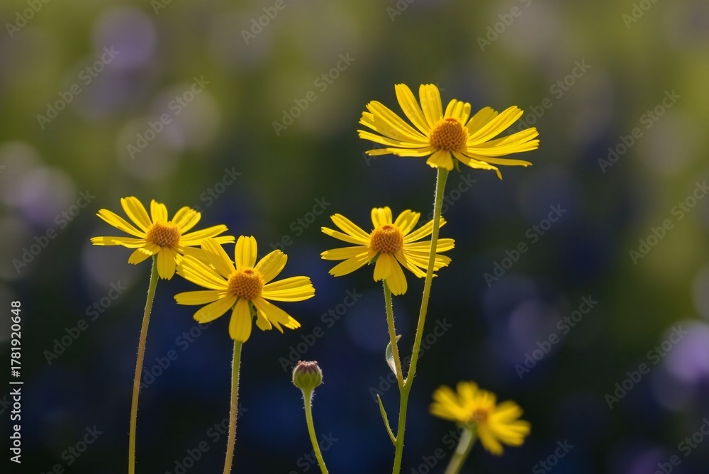 Obraz premium Sunlit Yellow Coreopsis Flowers 