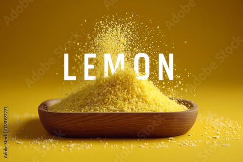 Creative lemon typography