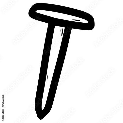 doodle spike illustration hand drawn outline vector