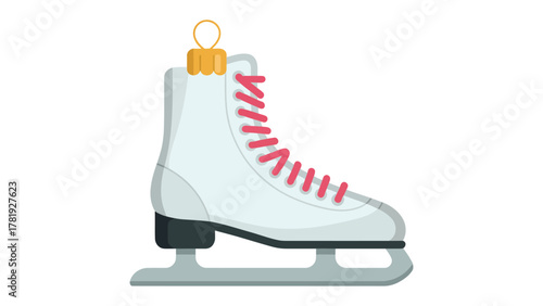 Ice Skate Ornament: A charming ice skate ornament, featuring classic design elements and a festive touch of seasonal elegance.