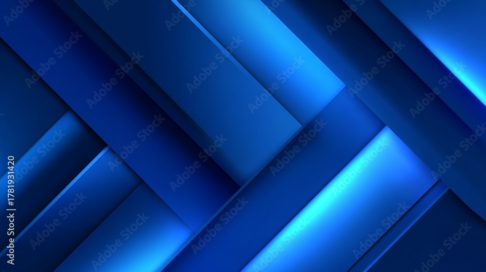 Obraz premium Stunning modern blue layered background with dynamic light effects perfect for websites, presentations, and creative marketing designs