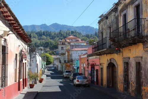 Fototapeta Naklejka Na Ścianę i Meble -  Exploring Atlixco: A Journey Through the Charming Streets of This Historic Mexican Town