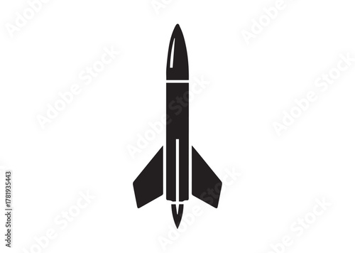 Tomahawk air rocket icon,Tomahawk air rocket solid vector