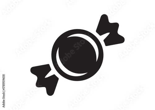 Round candy icon, Round candy solid vector