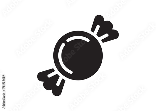 Round candy icon, Round candy solid vector