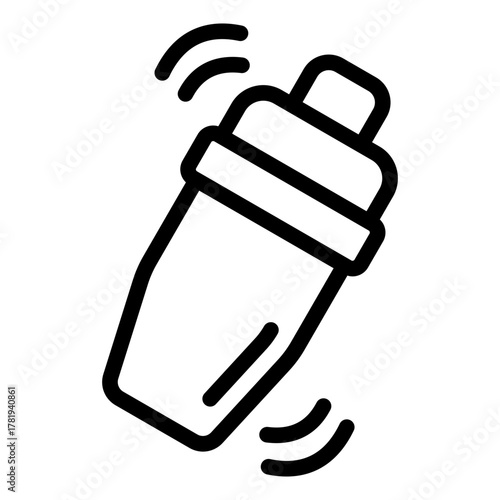 cocktail shaker icon vector