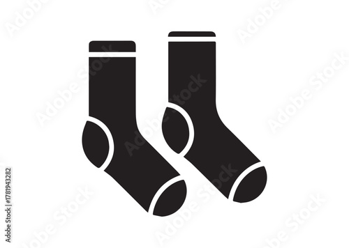 Clean socks icon, Clean socks solid vector