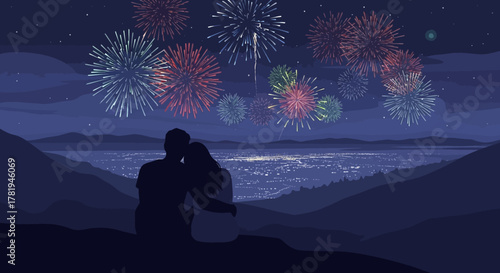 Cartoon woman in warrior pose on yoga mat in bright room.