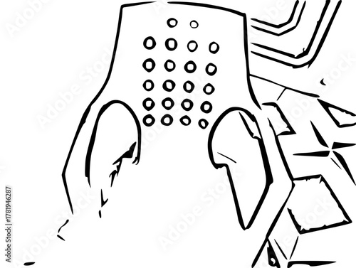 vector illustration of a chair