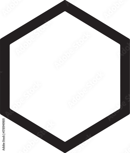  Hexagon icon vector , geometry hexagonal six sided polygon hexagon line