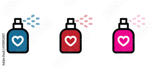 Spread the love with these adorable sanitizer sprays, perfect for health, hygiene, and romance themed projects, ideal for Valentine's Day and beyond