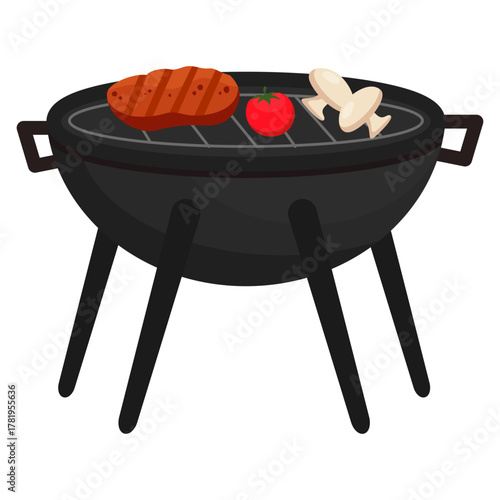BBQ Party Illustration