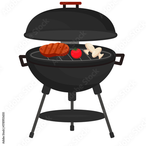 BBQ Party Illustration