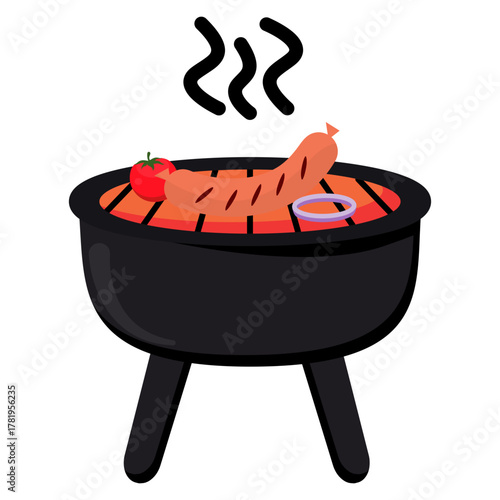 BBQ Party Illustration