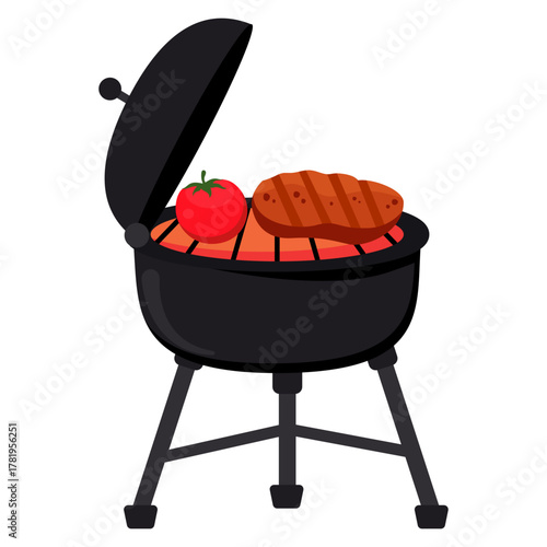BBQ Party Illustration