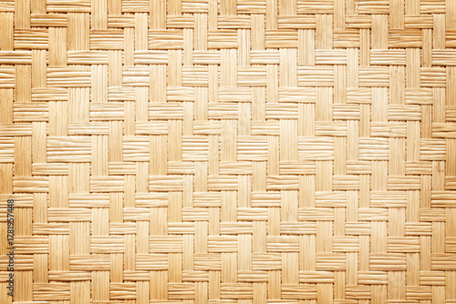 woven rattan with natural patterns texture background
