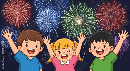 Cartoon woman in warrior pose on yoga mat in bright room.