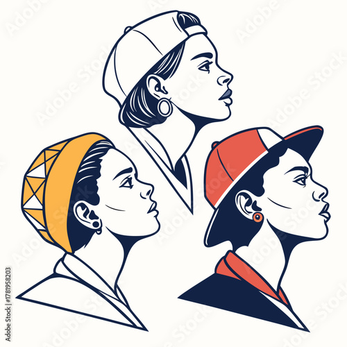 Women in various hats