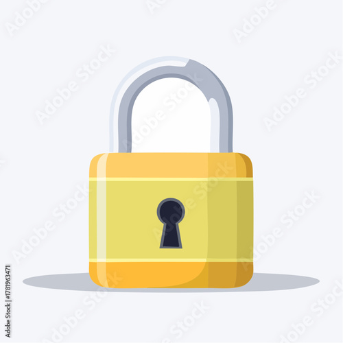 Symbole de cadenas fermé isolé vectoriel